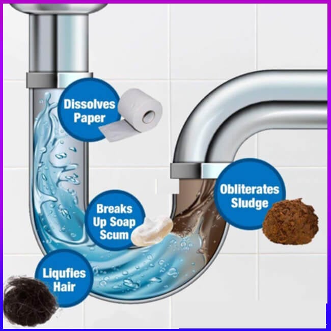 🚿 Desatascador potente, destapa al instante, limpieza total de desagües de cocina! 💪