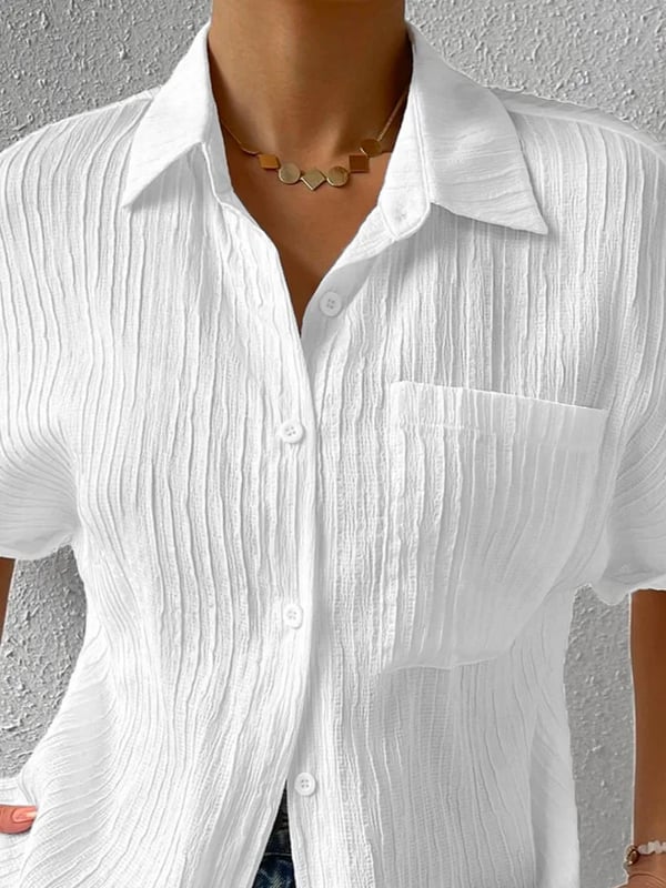 🔥 Camisa Casual de Cuello y Blusa Abotonada Suelta 2026 – Estilo Relajado y Versátil para Todo el Día 🌟👚