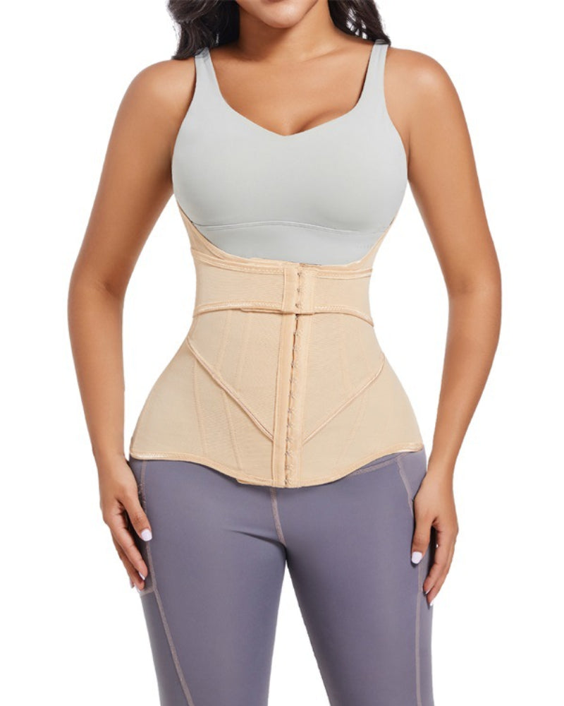 Faja Corset de Cintura con Hebilla, Alta Compresión y Control de Abdomen