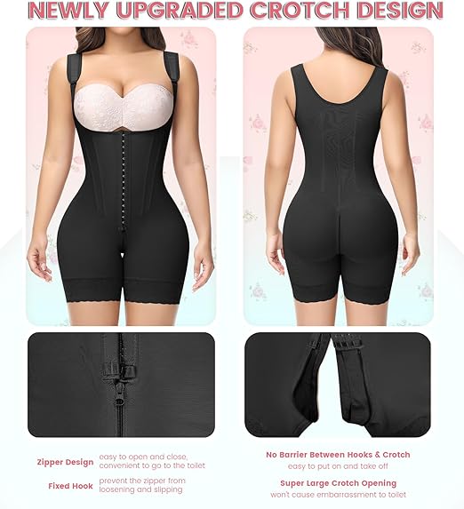 Shapshe® Fajas Colombianas Moldeadoras de Cuerpo Completo Control de Abdomen Levantamiento de Glúteos Post Cirugía Compresión