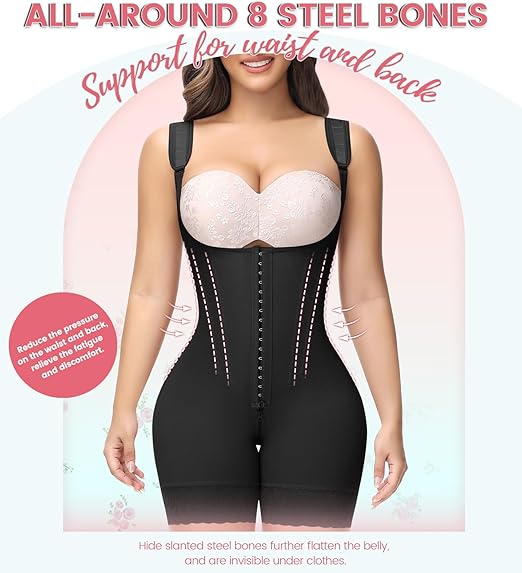 Shapshe® Fajas Colombianas Moldeadoras de Cuerpo Completo Control de Abdomen Levantamiento de Glúteos Post Cirugía Compresión