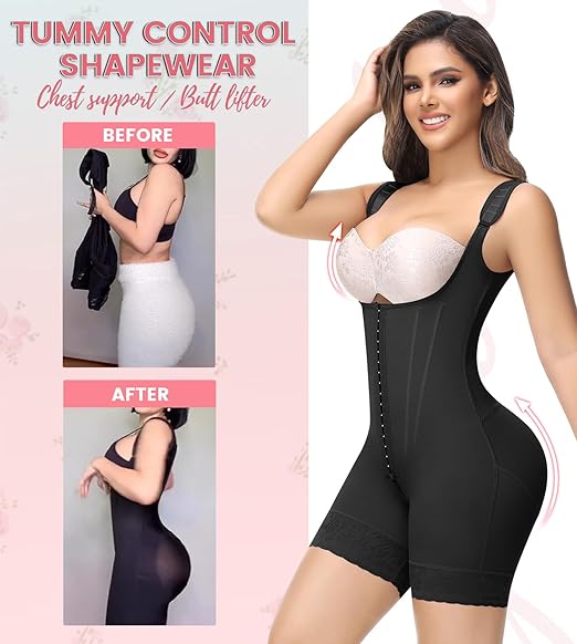 Shapshe® Fajas Colombianas Moldeadoras de Cuerpo Completo Control de Abdomen Levantamiento de Glúteos Post Cirugía Compresión