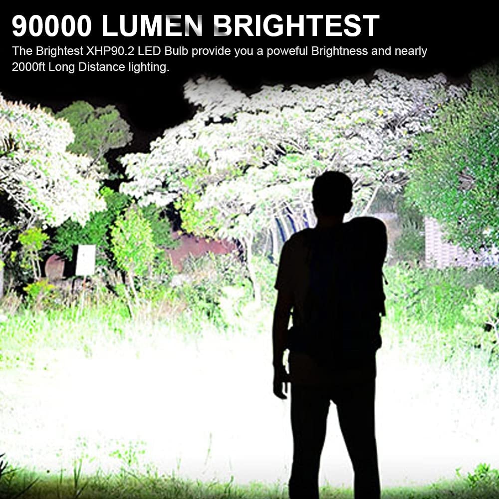🔥🔦 ¡50% DE DESCUENTO! Linterna Láser Táctica Recargable LED — 160,000 Lúmenes ⚡ Súper Potente & Ultra Brillante | ¡Envío Gratis!