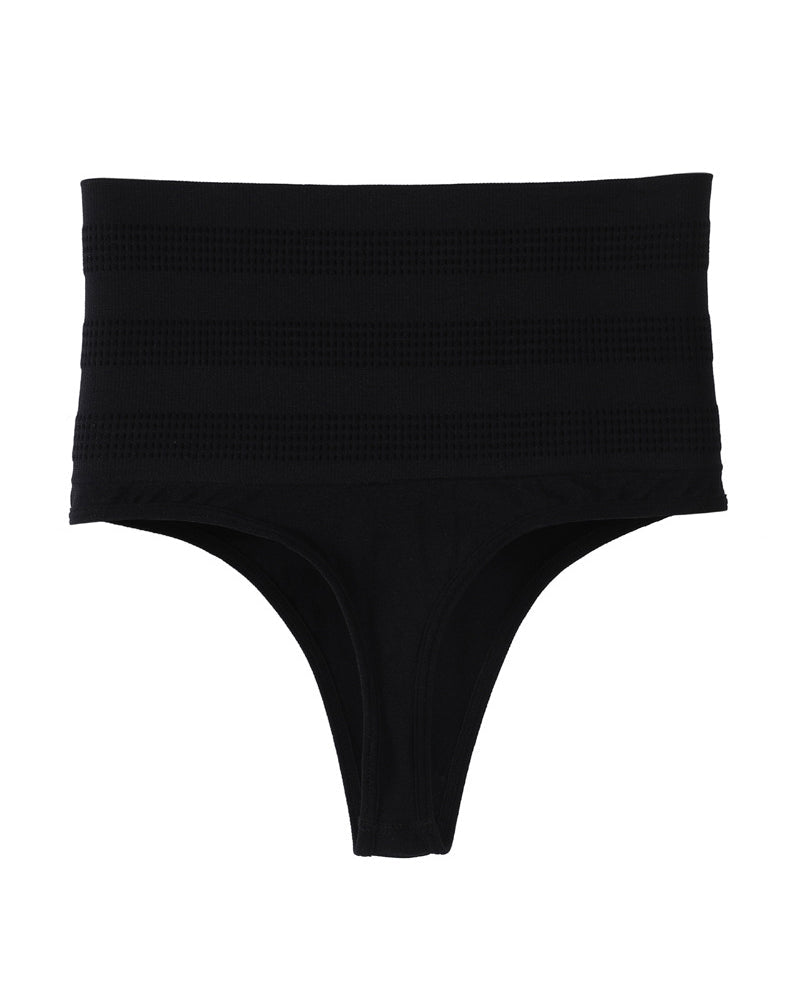 Bragas tanga de triángulo sexy de cintura alta con control de abdomen moldeadoras