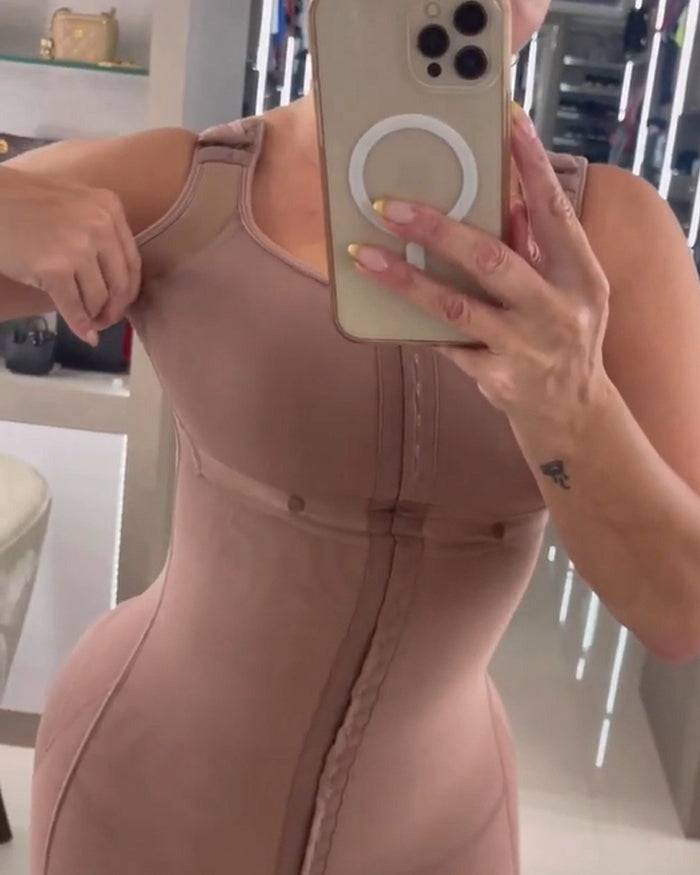 Shapshe® Faja Moldeadora de Compresión Doble con Control de Abdomen y Sostén
