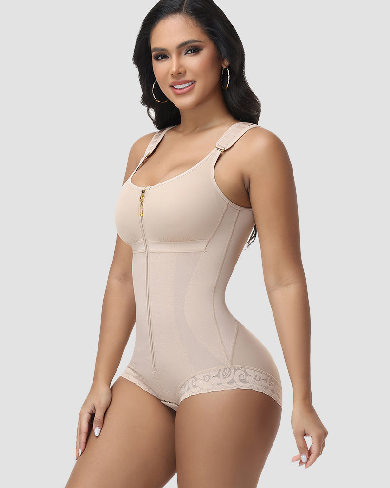 Shapshe® Faja Corporal Completa con Cierre de Cremallera y Brasier Incorporado