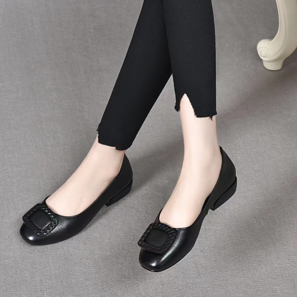 Zapato Ortopédico Cuero Suave Flor Aura Armonía, Comodidad y Corrección Postural Sin Dolor