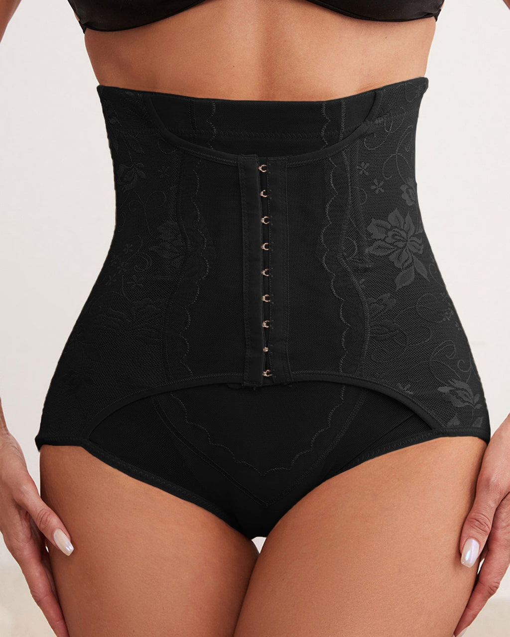Ropa Interior Moldeadora Faja con Hebilla Frontal para Mujeres, Cintura Alta, Control de Abdomen y Levanta Glúteos