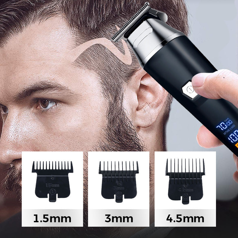 ✂️ Cortapelos Profesional para Hombre – 4 Guías de Corte, Motor de Cobre Silencioso y Afeitado de Precisión 💈⚡