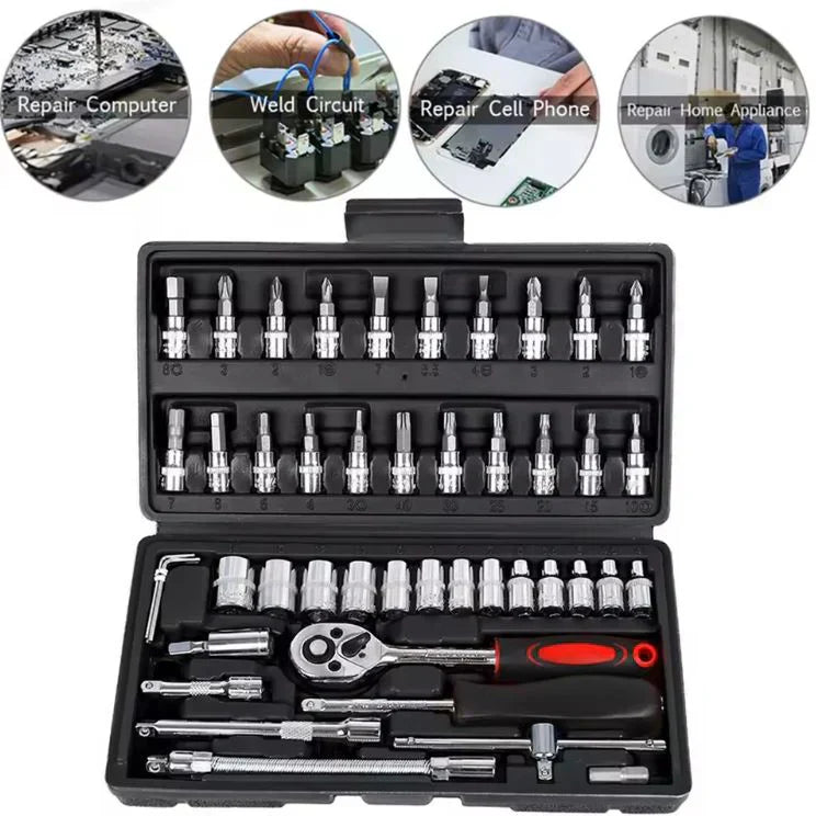 🔧✨ PowerTool Max 46™: Todo lo que Necesitas en un Solo Estuche – Herramientas Multifuncionales para Cada Proyecto 💪🔩