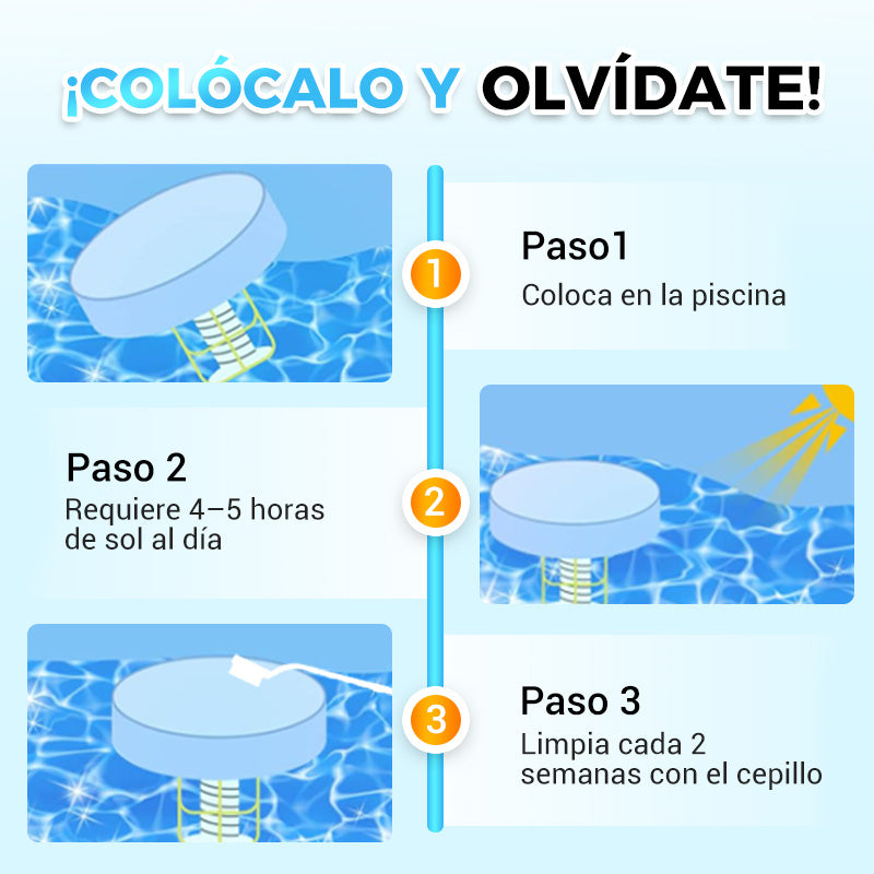 ⏰🔥 ¡50% DE DESCUENTO POR TIEMPO LIMITADO! ☀️ Ionizador Solar para Piscinas – Agua Cristalina y Saludable en Todo Momento 💧✨