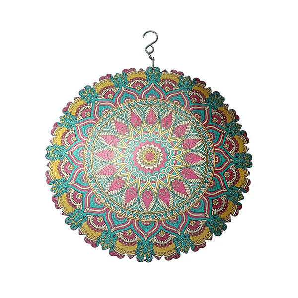 🔥 50% DE DESCUENTO 🔥 Campanas de Viento Coloridas con Mandala 3D – Decoración Relajante para Hogar y Jardín 🌈🌀✨