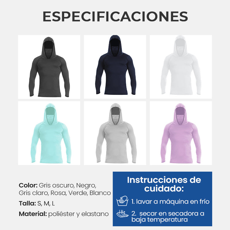 ⏰🔥 ¡50% DE DESCUENTO POR TIEMPO LIMITADO! 👕☀️ Sudadera Ligera con Capucha para Hombre – Secado Rápido y Protección UV 🌿💪