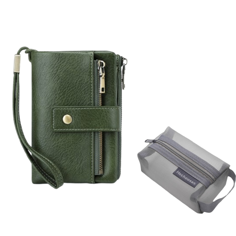 👛 Cartera Triple con Bloqueo RFID – Estilo Retro y Seguridad para tu Día a Día 💼✨