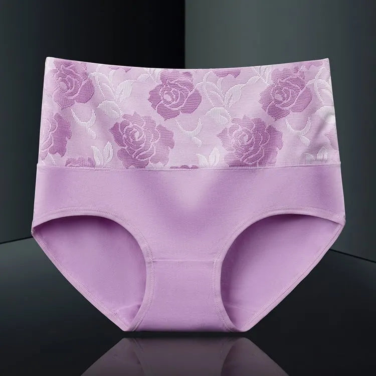 🌸Evento por tiempo limitado, compre 5 y obtenga 5 gratis🌸Ropa interior de algodón antibacteriano e higroscópico adelgazante abdominal de cintura alta