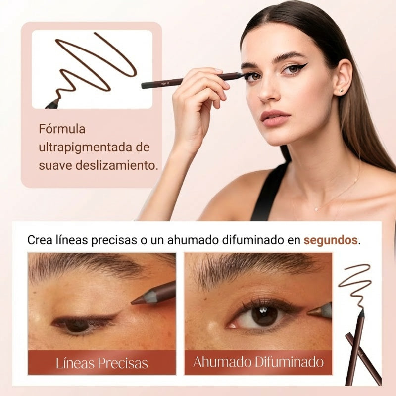 🌟 Dúo de Delineador de Ojos Impermeable por 24 Horas – Lápiz Afilable para Definición Duradera y Precisa ✨👁️