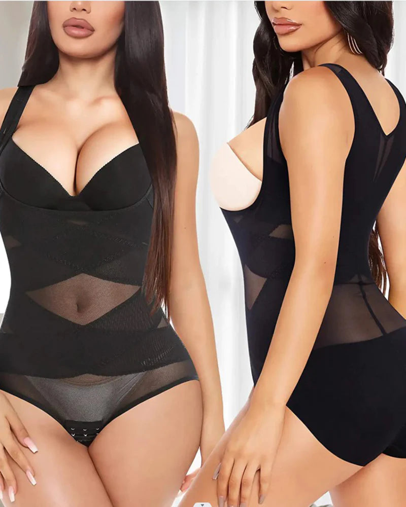 Corsé moldeador de cintura sin costuras de malla, moldeador de glúteos, faja corporal