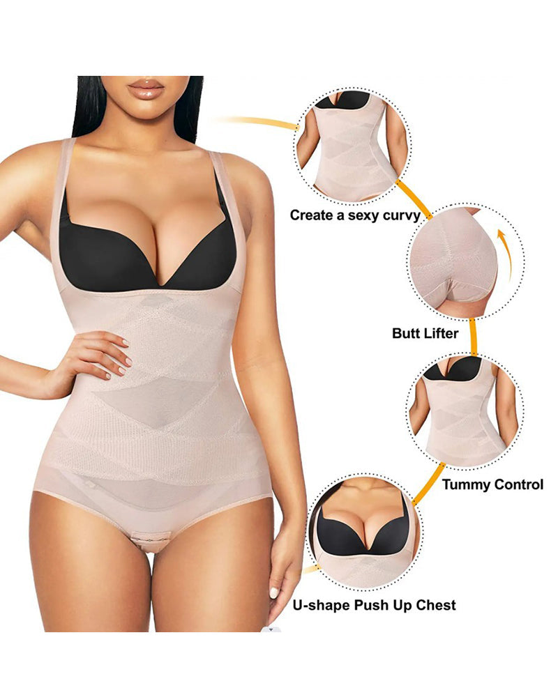Corsé moldeador de cintura sin costuras de malla, moldeador de glúteos, faja corporal