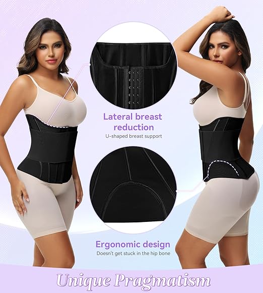 Faja moldeadora Shapshe® para mujer, control de abdomen, entrenador de cintura para ejercicio, corsé con ballenas para cintura