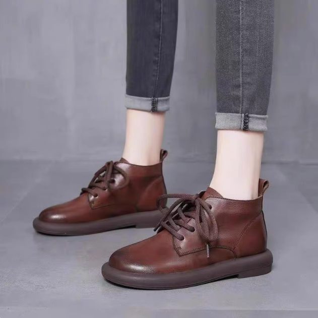 Botas Ortopédicas Cuero Suave Cumbre Armonía Esencia, Confort y Postura Saludable Todo el Día