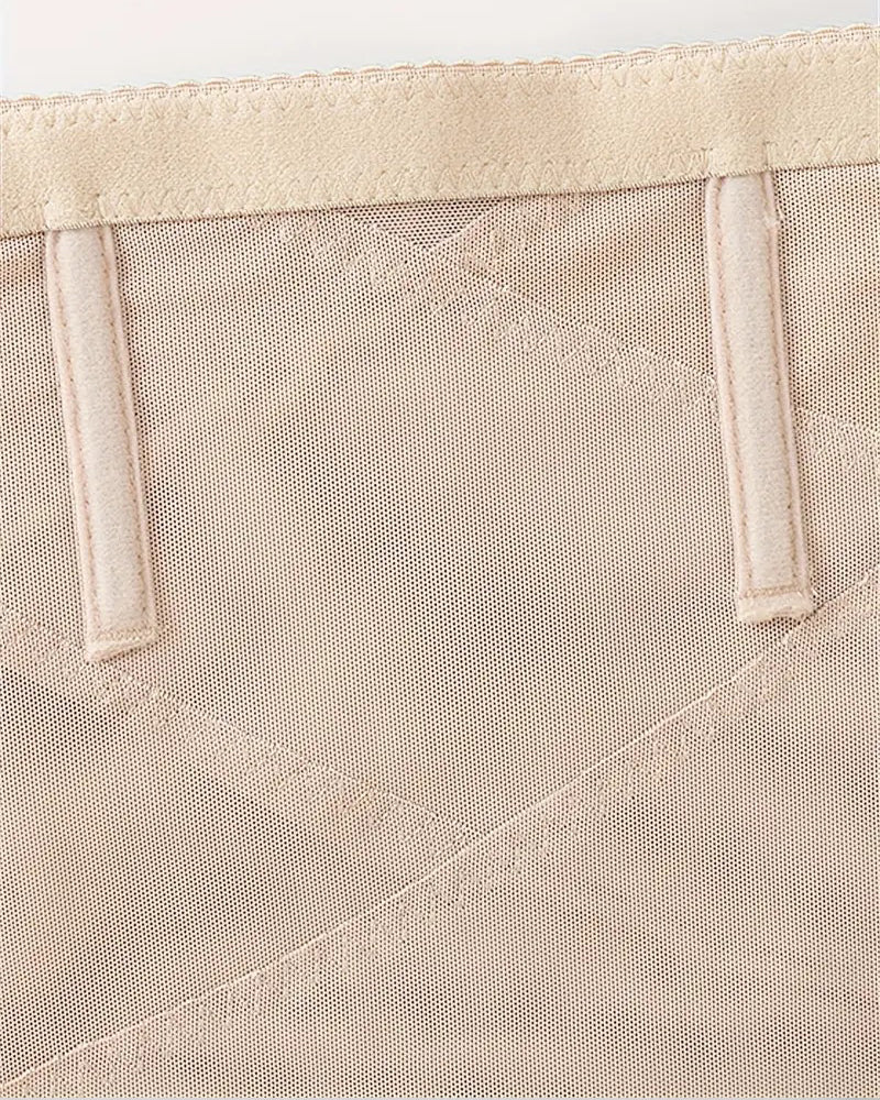 Shorts moldeadores de malla de cintura alta con control de abdomen para recuperación posparto y adelgazamiento