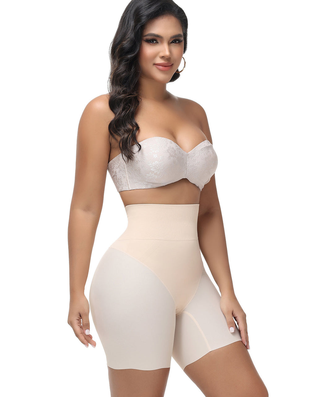 Shorts moldeadores sin costuras con control de abdomen y levantamiento de glúteos