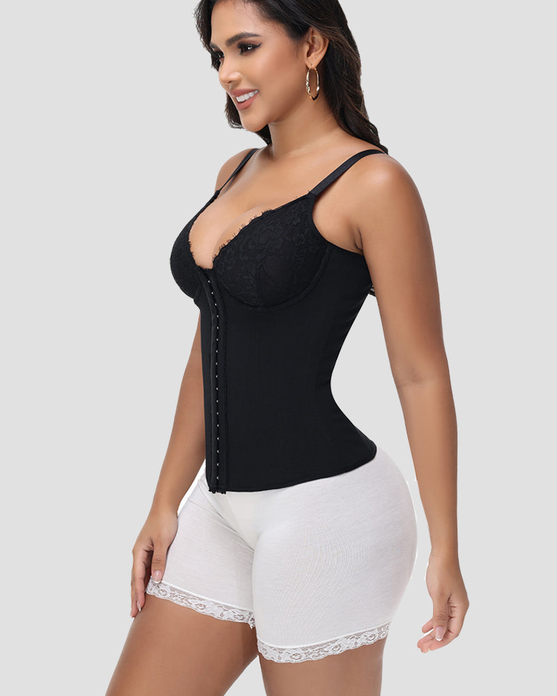 Shapshe® Corset Modelador de Cintura con Escote en V Sexy y Encaje