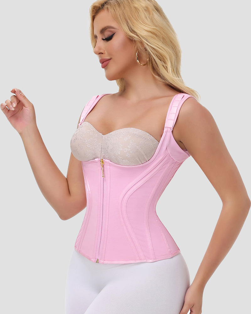Shapshe® Fajas Colombianas Moldeadoras de Cintura con Doble Control de Abdomen y Varillas