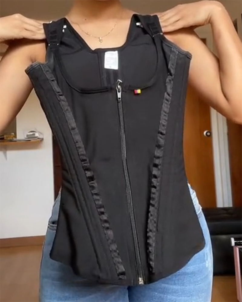 Faja Colombiana Corset Moldeadora de Cintura Reloj de Arena con Control de Abdomen