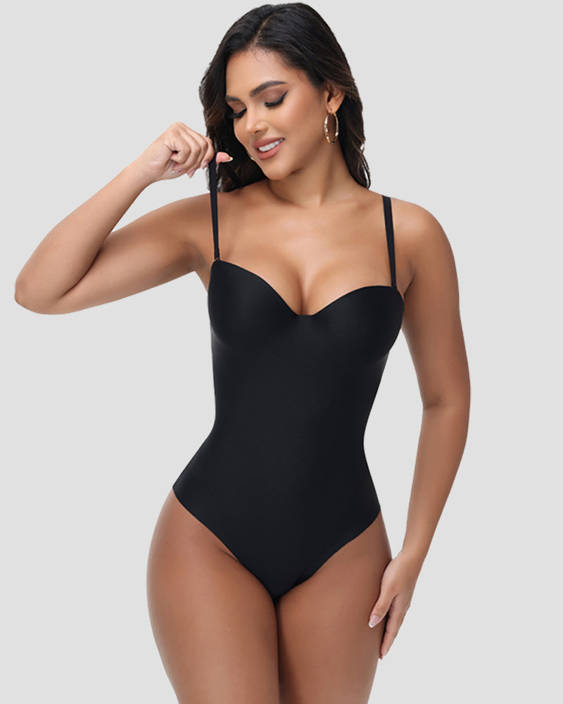 Shapshe® Body de Copa Suave en Triángulo con Control de Abdomen 2 en 1 Moldeador para Mujer