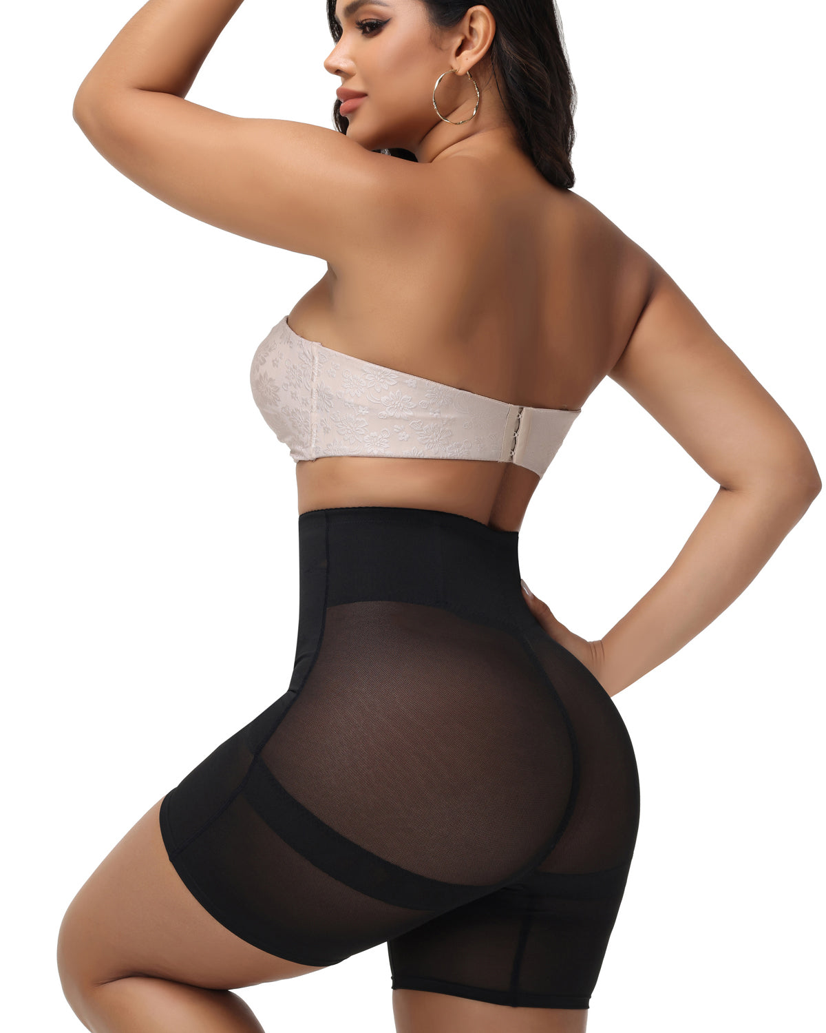 Shorts moldeadores de malla Shapshe® de cintura alta con control de abdomen (Preventa)