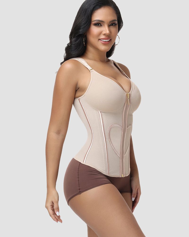 Corsé Cinturilla Reductora con Sujetador Incorporado Shapshe® con Diseño de Corazón