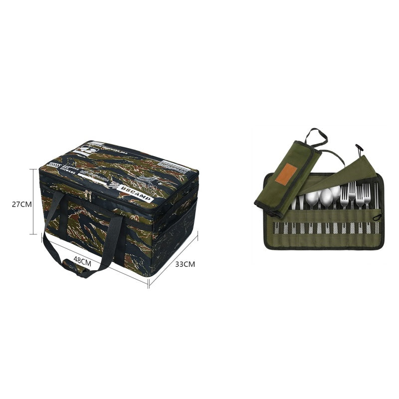 🎒 Bolsa de Almacenamiento Plegable de Gran Capacidad – Impermeable y Portátil, Ideal para Camping y Picnic ✨🏕️