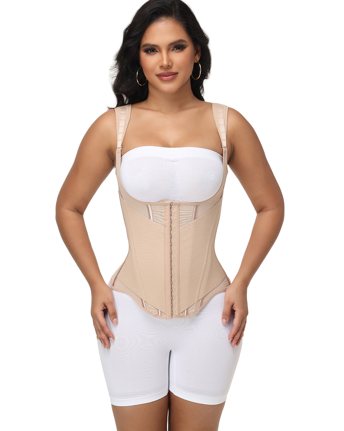 Shapshe® Top tipo Tank Curvo para Mujer con Cinturilla Modeladora