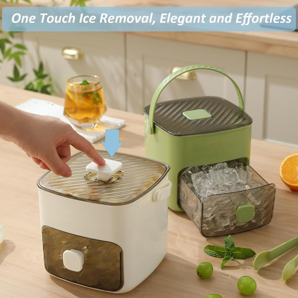 🧊✨ ¡OFERTA 50% OFF! Cubitera con Contenedor – Hielo Fácil, Limpio y Sin Olores