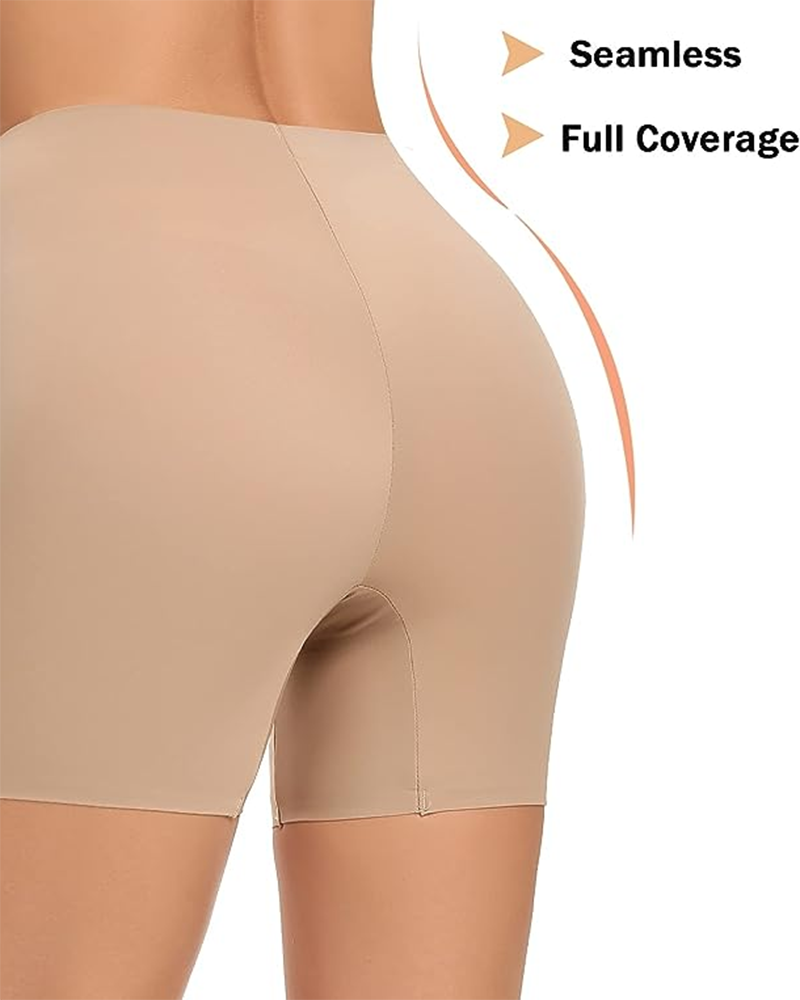 Panties tipo short moldeadores sin costuras con control de abdomen para mujer