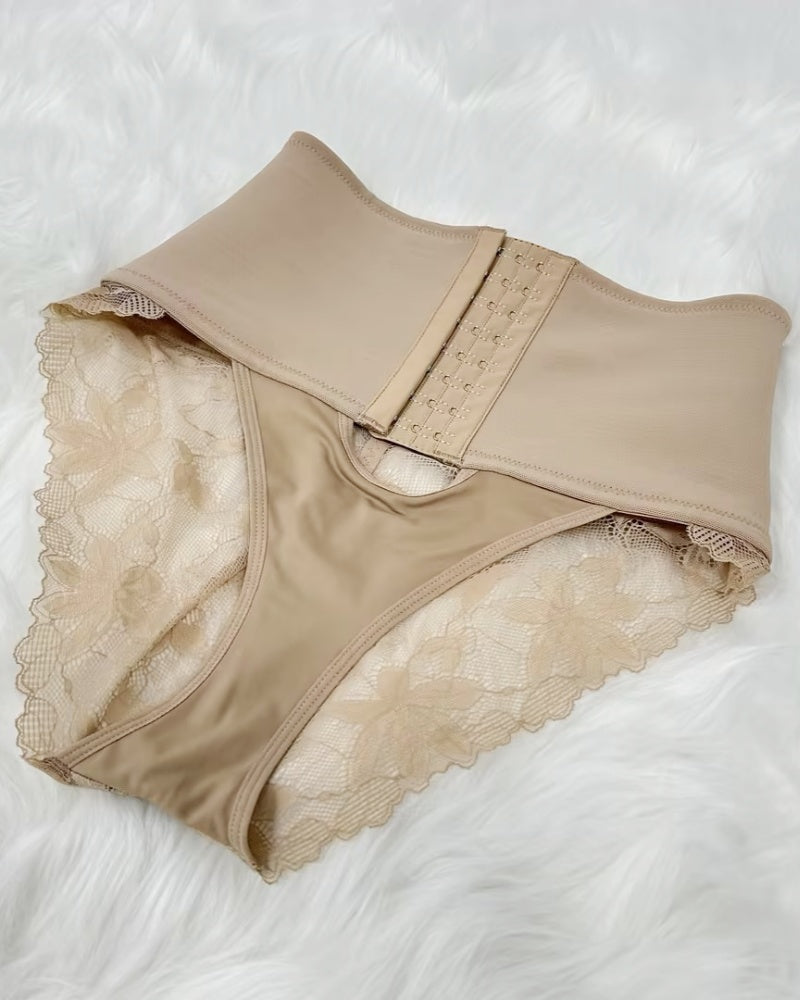Shapshe® Faja de Apertura Frontal con Panty de Control de Abdomen y Detalles de Encaje