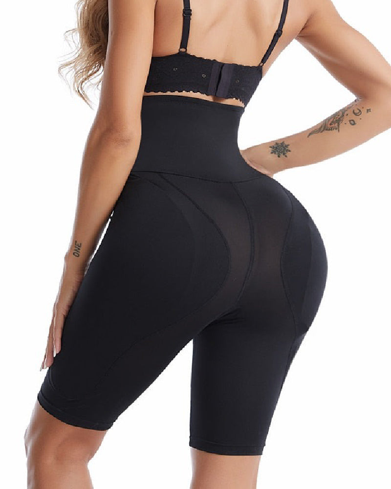 Shorts Modeladores Cinturón con Hebilla de Reloj de Arena para Cintura con Almohadillas de Esponja BBL
