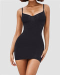 Vestido Faja Moldeadora Simple para Mujer, Sin Costuras, Control de Abdomen, Tipo Camiseta para Usar Debajo
