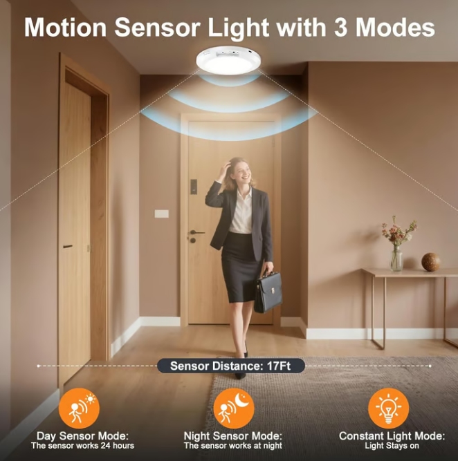 ⏰🔥 ¡50% DE DESCUENTO POR TIEMPO LIMITADO! 💡 Luz LED Recargable con Sensor de Movimiento – Ilumina tu Hogar de Forma Inteligente ✨🏠