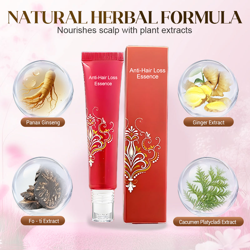 🌿✨ Esencia Herbaria Anticaída con Aplicador de Bola 💆‍♀️💚 Fortalece el Cabello • Estimula el Crecimiento • Cuidado Natural del Cuero Cabelludo 🌱💫