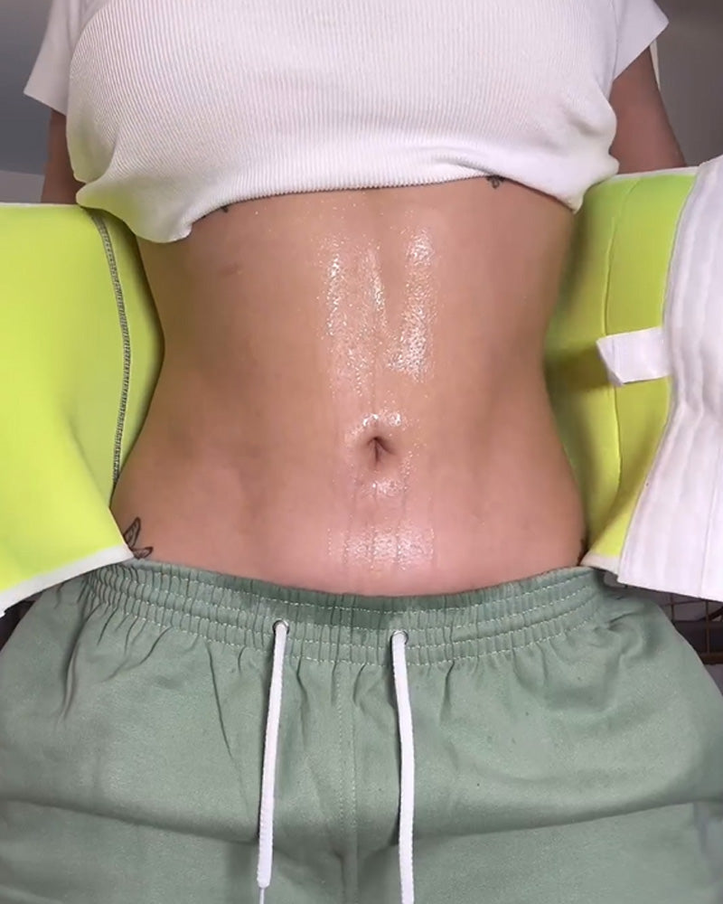 Shapshe® Faja Reductora de Doble Compresión para Mujer, Cinturilla Sauna para Sudoración Abdominal