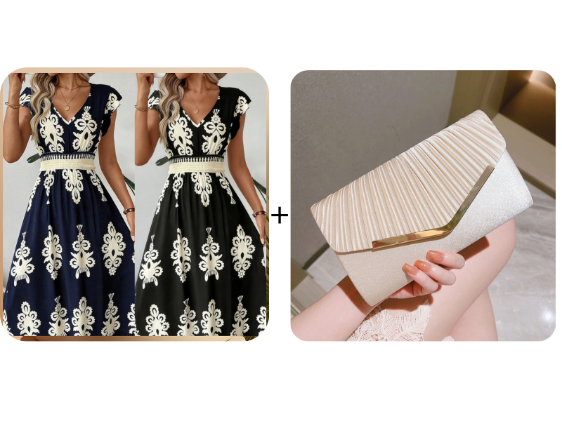 ⏰ ¡Oferta Limitada 50% OFF! 👗 Vestido Maxi Fluido con Estampado Barroco y Escote en V para Mujer – Elegancia y Comodidad Todo el Día 🏖️✨