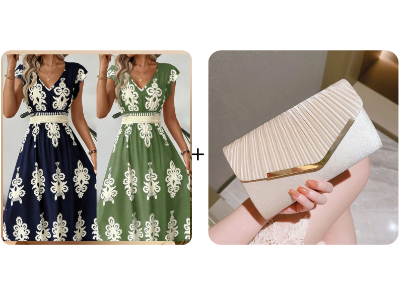 ⏰ ¡Oferta Limitada 50% OFF! 👗 Vestido Maxi Fluido con Estampado Barroco y Escote en V para Mujer – Elegancia y Comodidad Todo el Día 🏖️✨