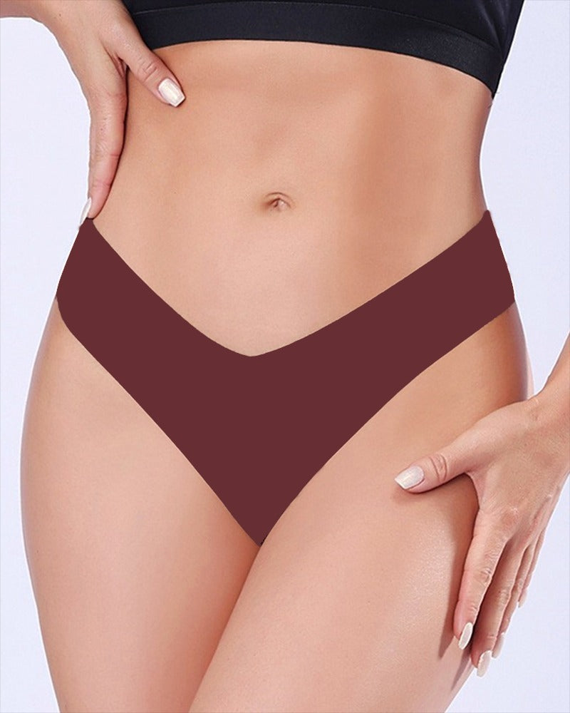 Bragas Sexy de Hielo de Seda, Tiro Bajo, Sin Costuras, Multicolor, Ropa Interior