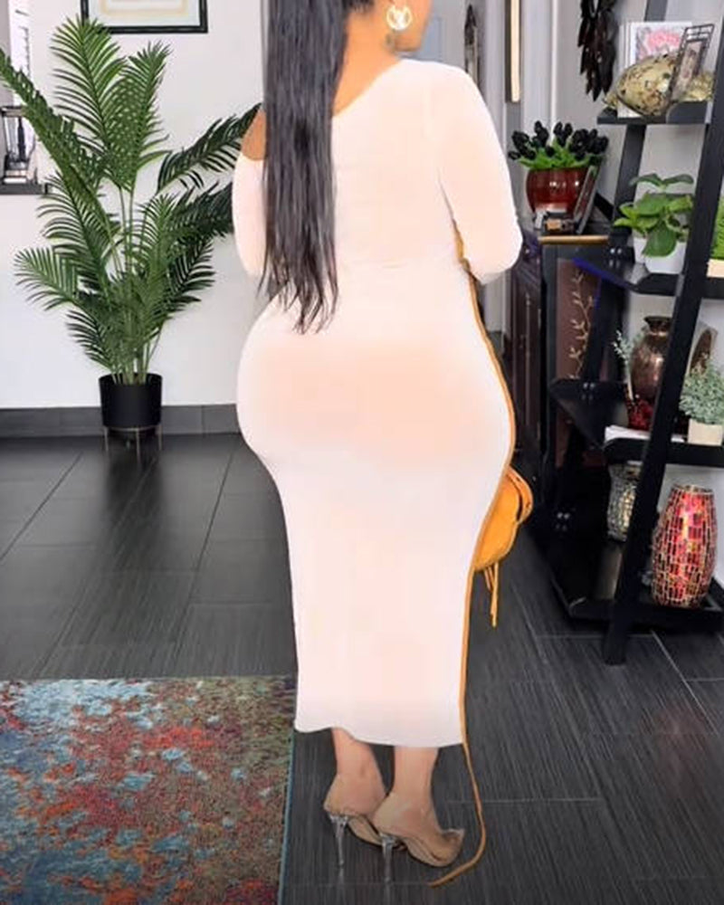 Sexy Breathable Off Shoulder Slim Fit Dress for Women