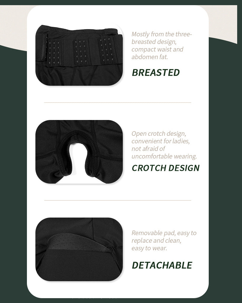 Shorts moldeadores de cintura alta con cinturón ajustable de 9 filas y almohadillas de esponja