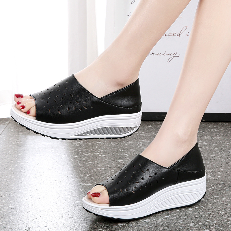 Sandalias de Tacón Cuero Suave Eco Aurora Vitalidad, Máximo Confort Antideslizante