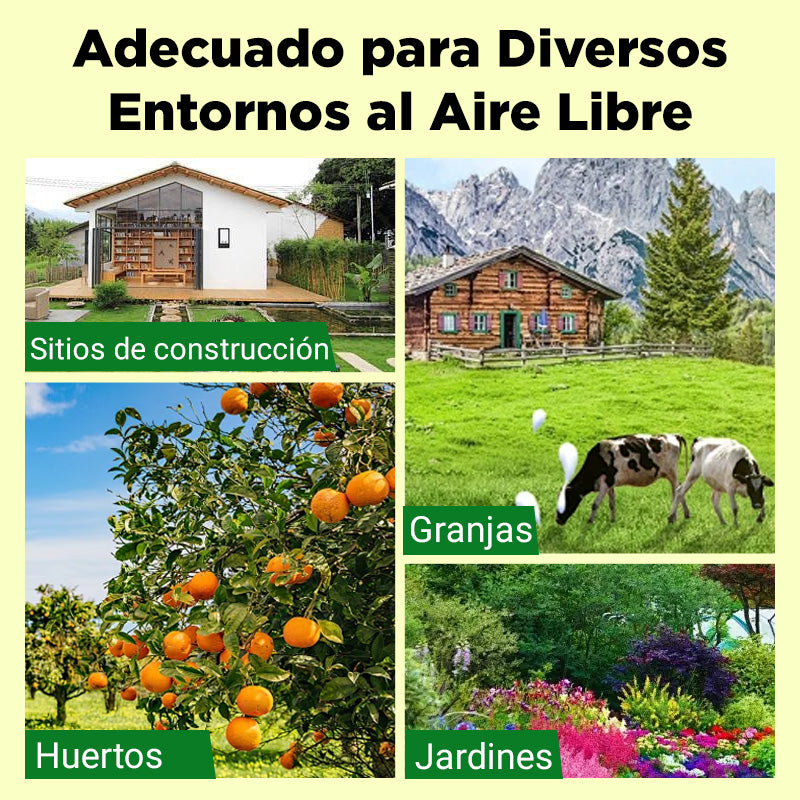 ⏰ ¡Oferta Limitada 50% OFF! ☀️🚨 Luces de Advertencia Solares – Repelente de Bestias con Volumen Alto, Protege tu Jardín y Cultivos 🌱⚡