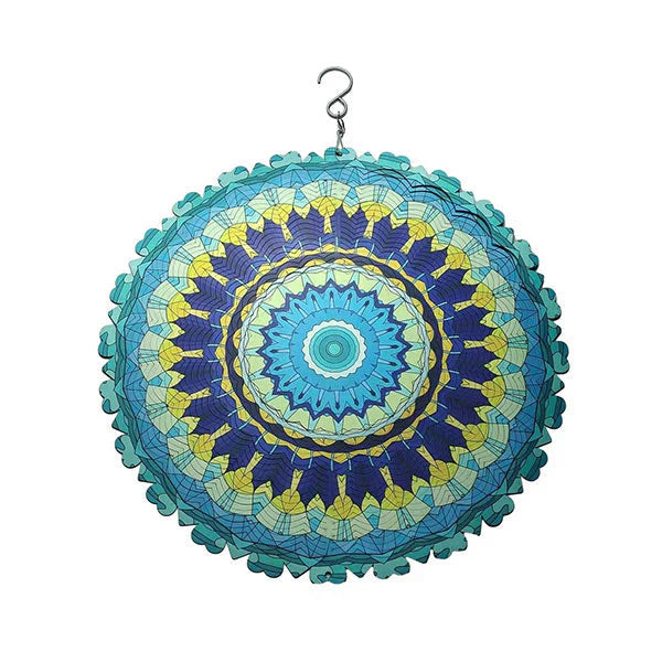 🔥 50% DE DESCUENTO 🔥 Campanas de Viento Coloridas con Mandala 3D – Decoración Relajante para Hogar y Jardín 🌈🌀✨